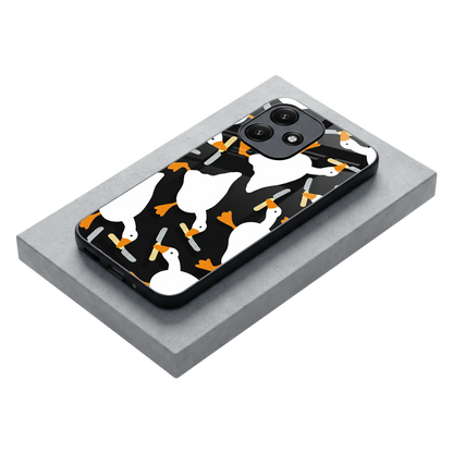 Quack Attack stylish phone case for redmi 12 5g | glossy glass and slim fit