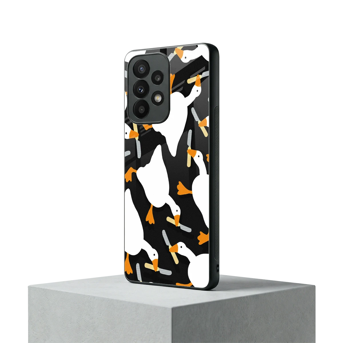 Quack Attack samsung galaxy a23 mobile cover | shockproof glass phone case