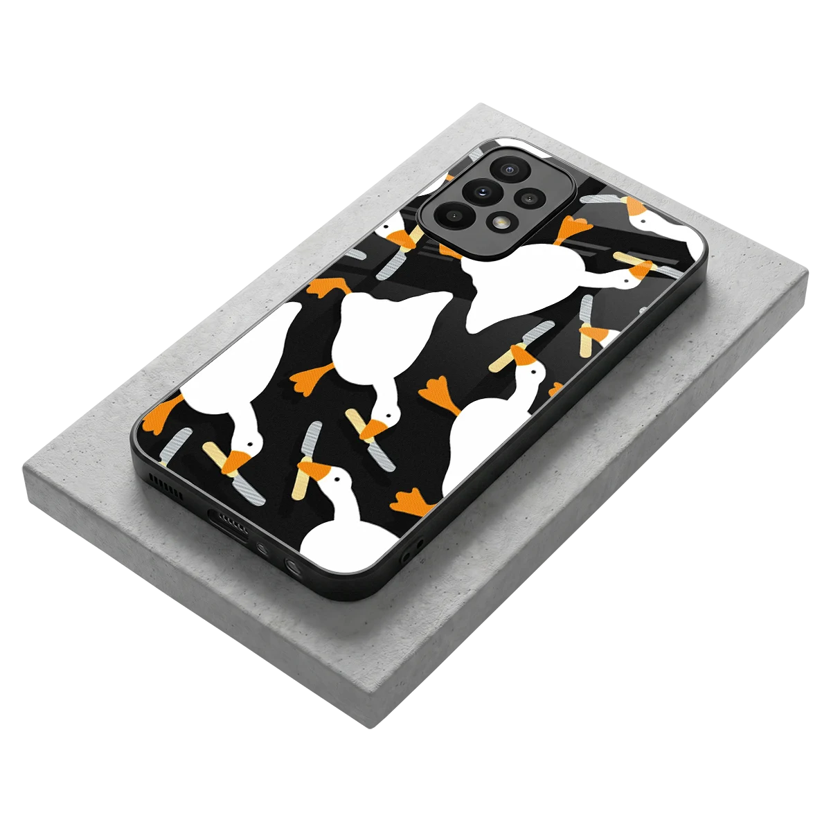 Quack Attack stylish phone case for samsung galaxy a23 | glossy glass and slim fit