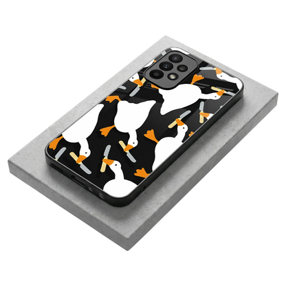 Quack Attack stylish phone case for samsung galaxy a23 | glossy glass and slim fit