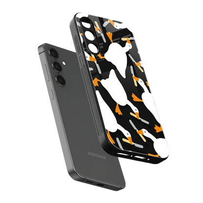 Quack Attack sleek samsung galaxy a14 5g cover with tempered glass back and TPU edges