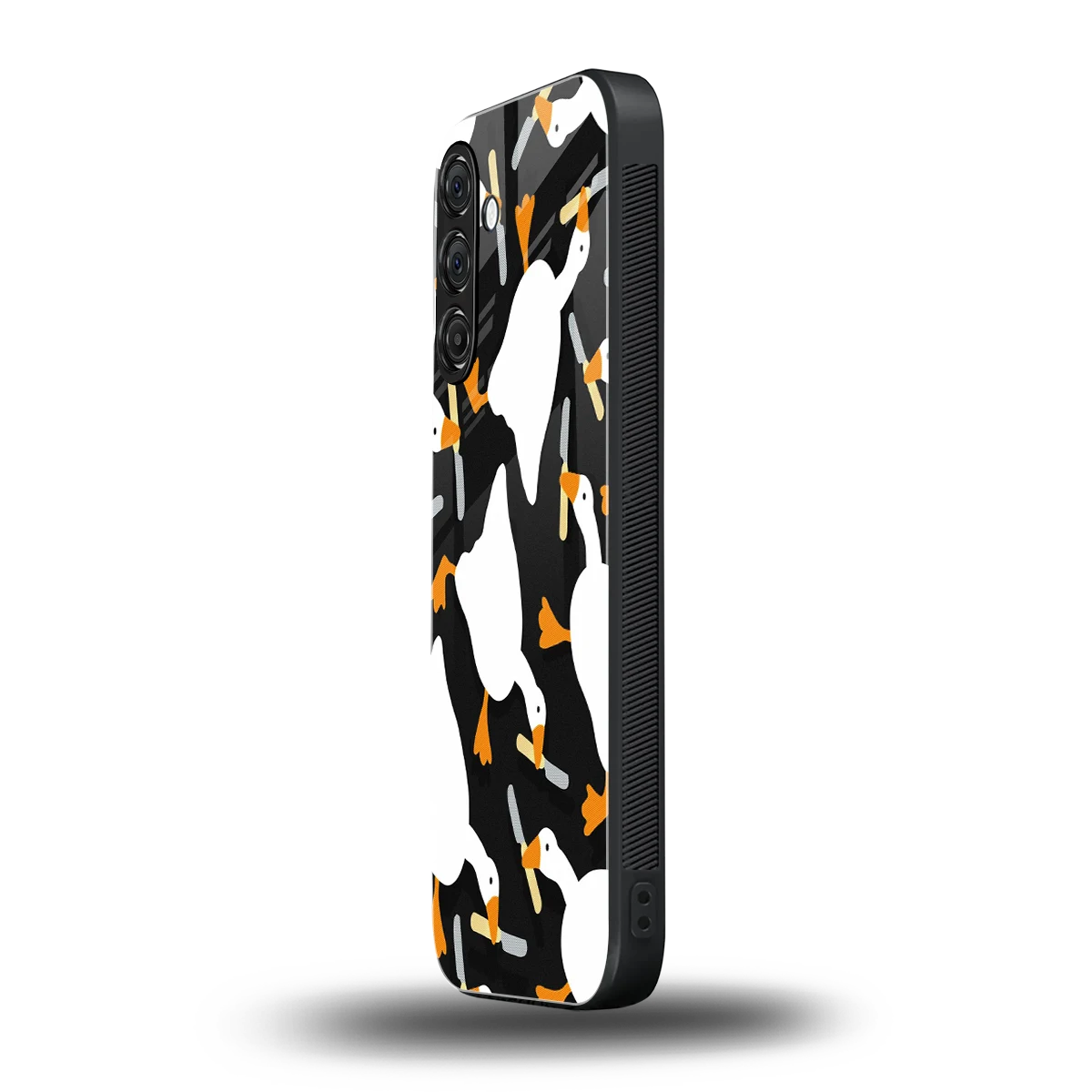 Quack Attack samsung galaxy m34 5g mobile cover | shockproof glass phone case