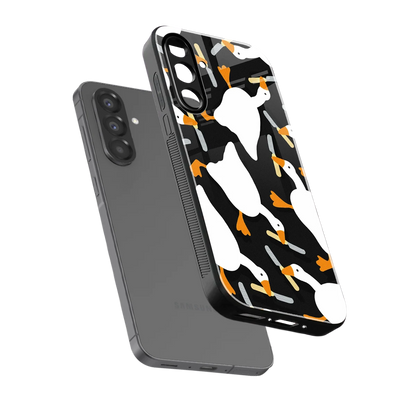 Quack Attack sleek samsung galaxy a36 5g cover with tempered glass back and TPU edges