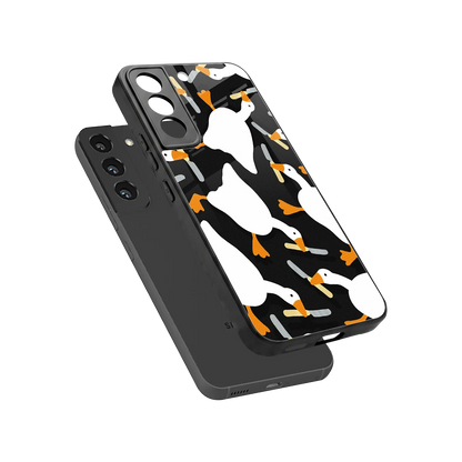 Quack Attack sleek samsung galaxy s22 cover with tempered glass back and TPU edges