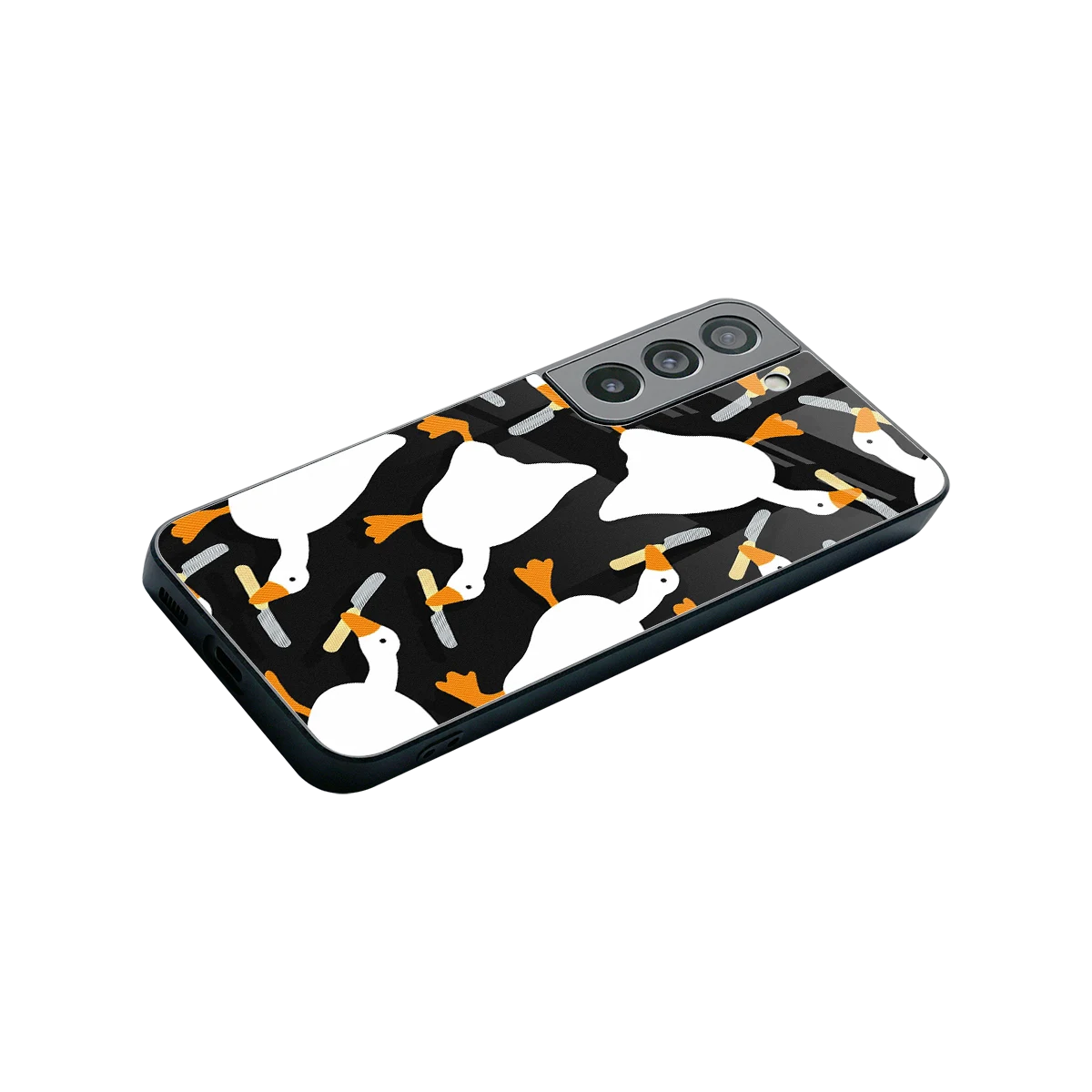 Quack Attack stylish phone case for samsung galaxy s22 | glossy glass and slim fit