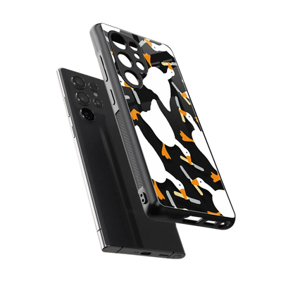 Quack Attack sleek samsung galaxy s25 ultra cover with tempered glass back and TPU edges