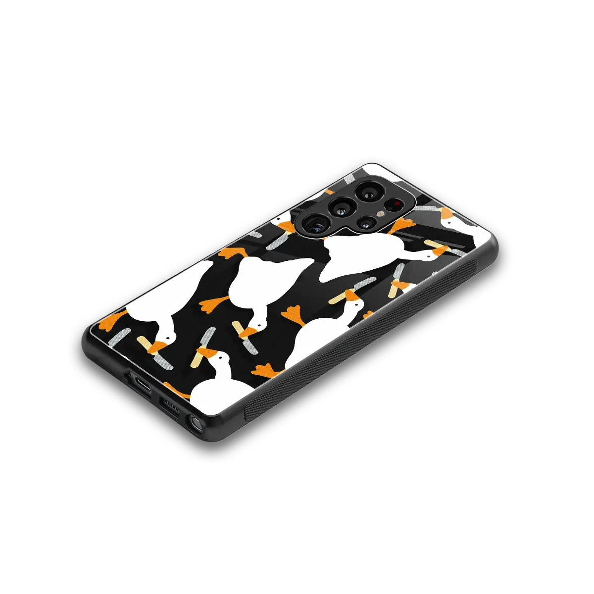 Quack Attack stylish phone case for samsung galaxy s25 ultra | glossy glass and slim fit