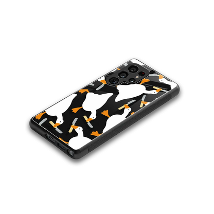 Quack Attack stylish phone case for samsung galaxy s25 ultra | glossy glass and slim fit