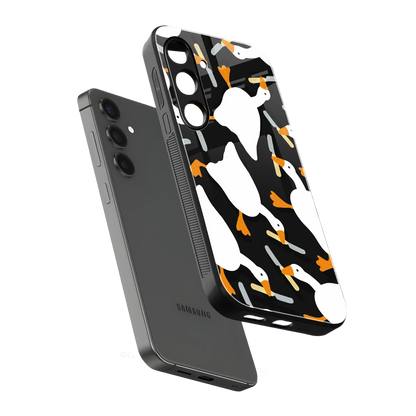 Quack Attack sleek samsung galaxy s24 cover with tempered glass back and TPU edges