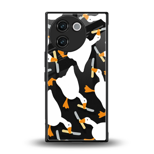 Quack Attack back phone cover | glass case for vivo v30e