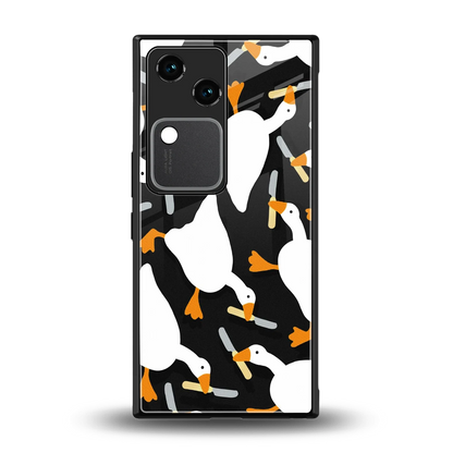 Quack Attack back phone cover | glass case for vivo v30