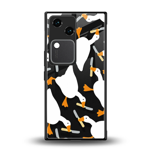 Quack Attack back phone cover | glass case for vivo v30