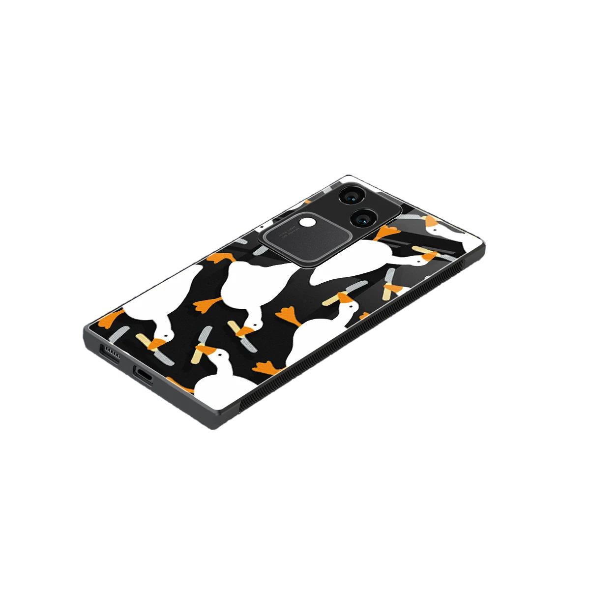 Quack Attack stylish phone case for vivo v30 | glossy glass and slim fit