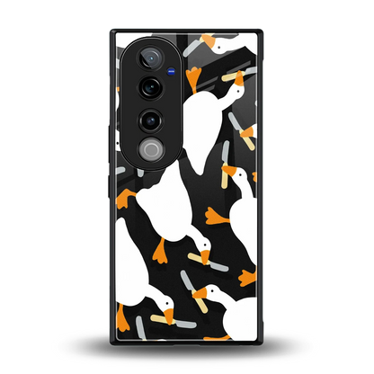 Quack Attack back phone cover | glass case for vivo v40 pro