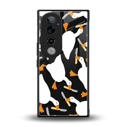 Quack Attack back phone cover | glass case for vivo v40 pro