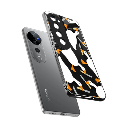 Quack Attack sleek vivo v40 pro cover with tempered glass back and TPU edges
