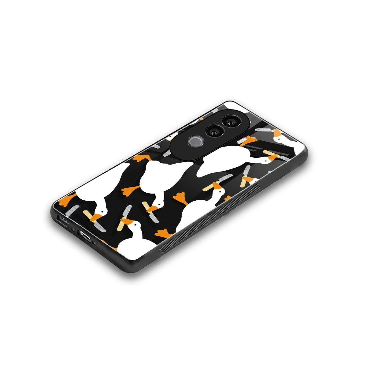 Quack Attack stylish phone case for vivo v40e | glossy glass and slim fit