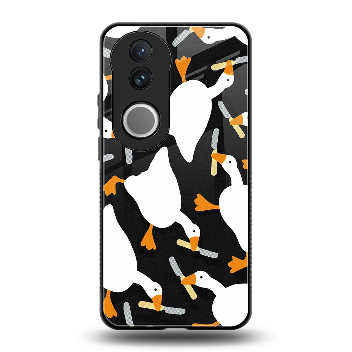 Quack Attack back phone cover | glass case for vivo v50