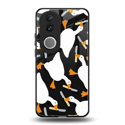 Quack Attack back phone cover | glass case for vivo v50