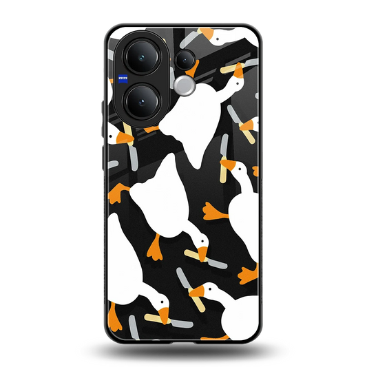 Quack Attack back phone cover | glass case for vivo v60