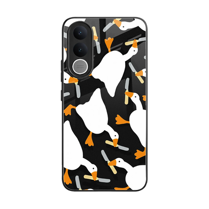 Quack Attack back phone cover | glass case for vivo v70 fe