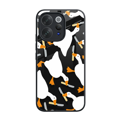 Quack Attack back phone cover | glass case for vivo v70