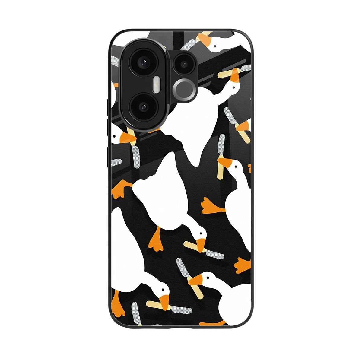 Quack Attack back phone cover | glass case for vivo x200 fe