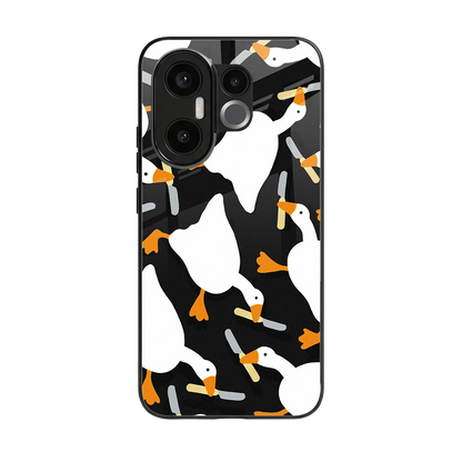 Quack Attack back phone cover | glass case for vivo x200 fe
