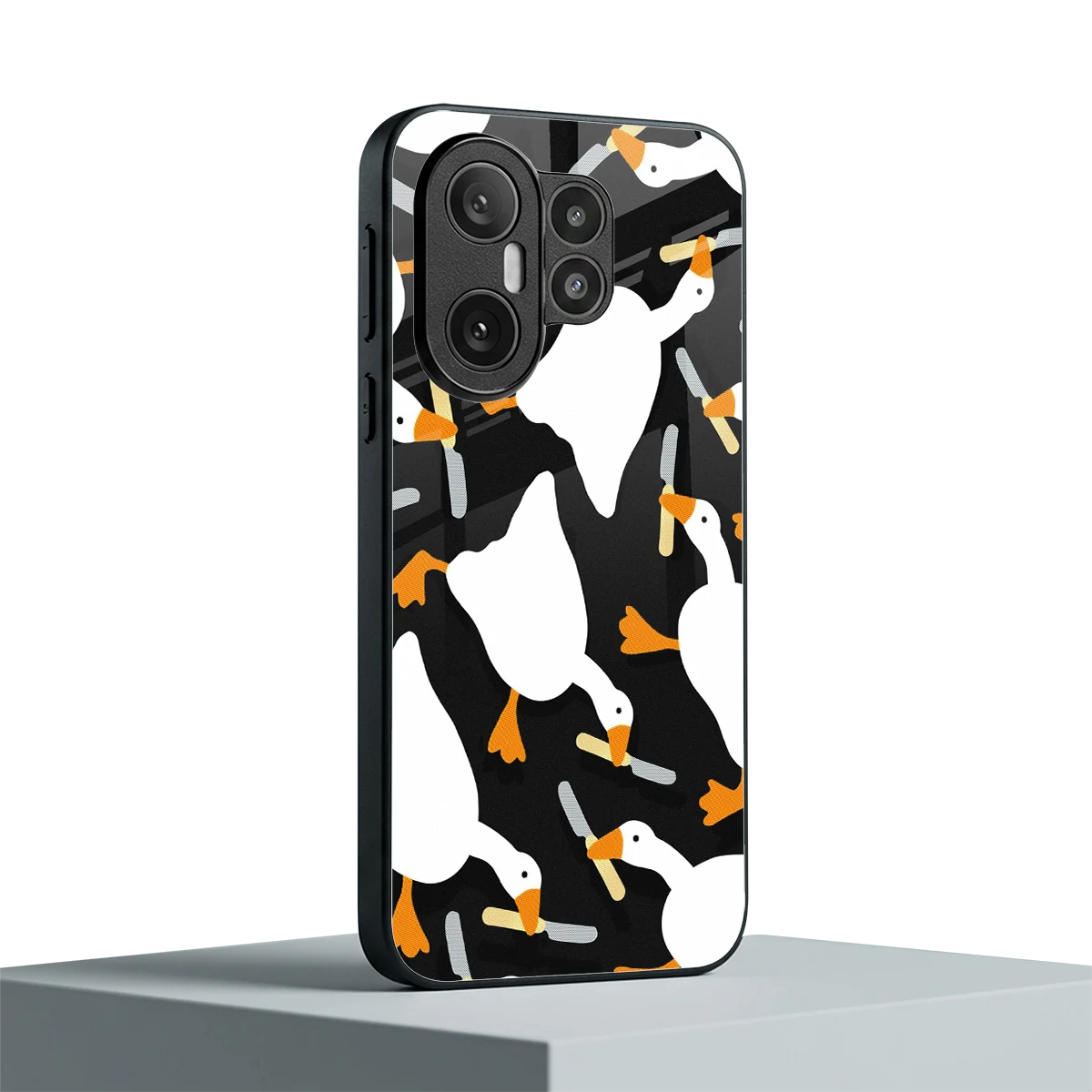Quack Attack vivo x200 fe mobile cover | shockproof glass phone case