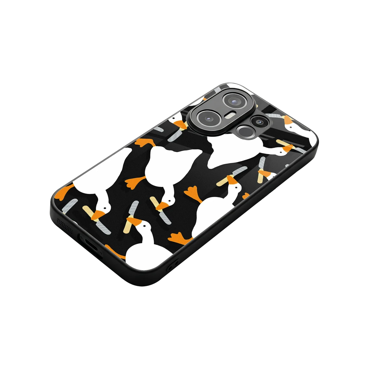 Quack Attack stylish phone case for vivo x200 fe | glossy glass and slim fit