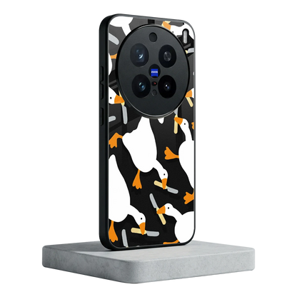 Quack Attack vivo x200 pro mobile cover | shockproof glass phone case