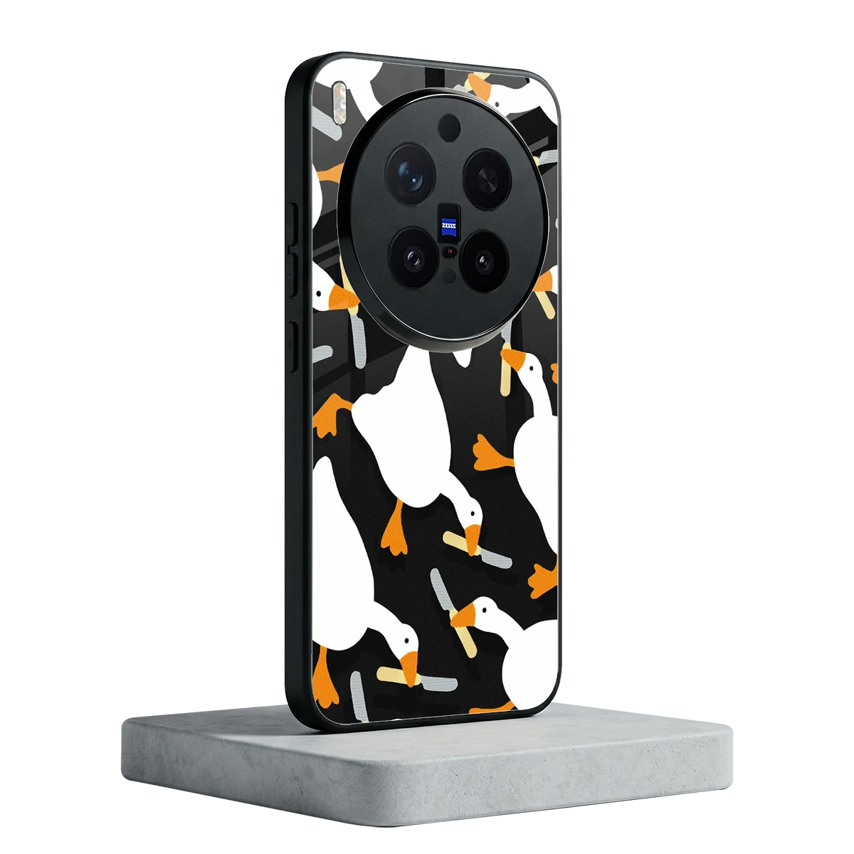 Quack Attack vivo x300 pro mobile cover | shockproof glass phone case