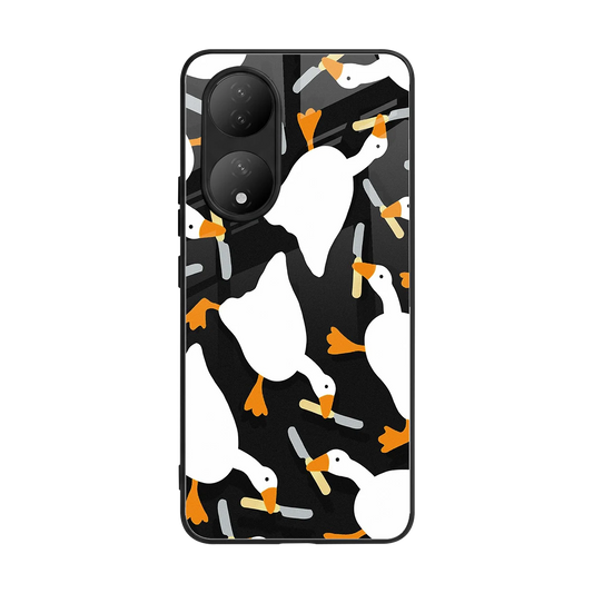 Quack Attack back phone cover | glass case for Vivo-y100