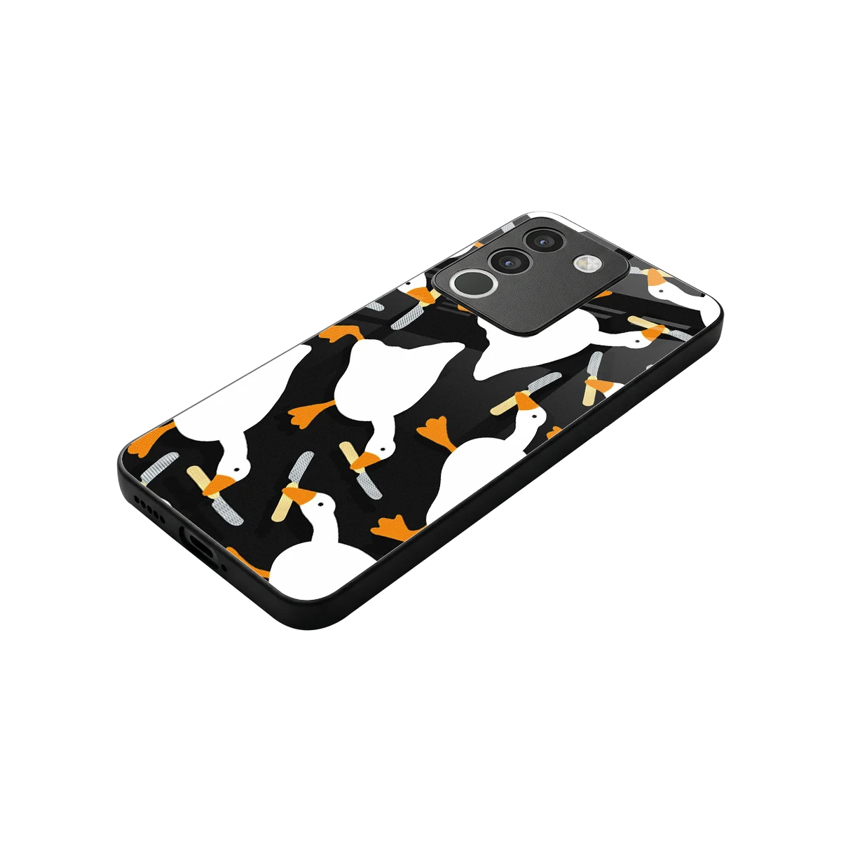 Quack Attack stylish phone case for vivo y200 5g | glossy glass and slim fit