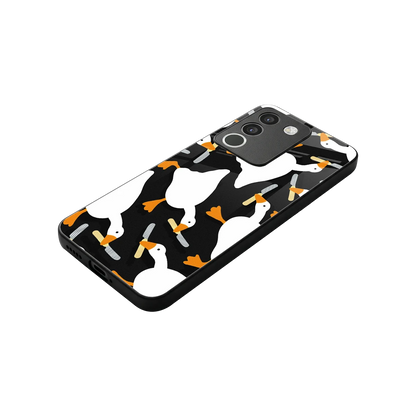 Quack Attack stylish phone case for vivo y200 5g | glossy glass and slim fit