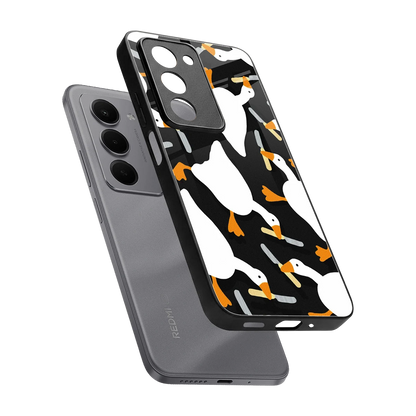 Quack Attack sleek redmi 15 5g cover with tempered glass back and TPU edges
