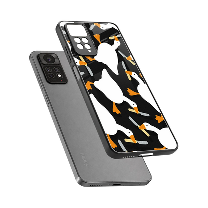 Quack Attack sleek redmi note 11 pro cover with tempered glass back and TPU edges