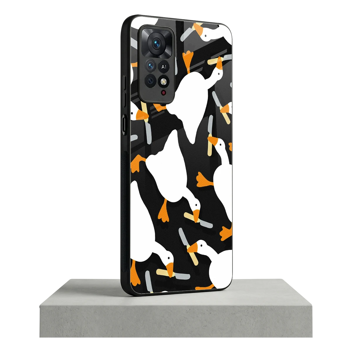 Quack Attack redmi note 11 pro mobile cover | shockproof glass phone case