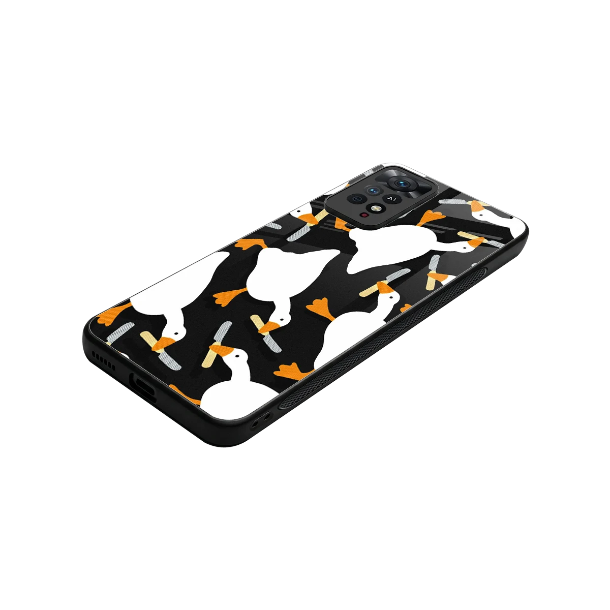 Quack Attack stylish phone case for redmi note 11 pro | glossy glass and slim fit