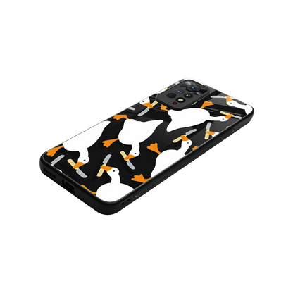 Quack Attack stylish phone case for redmi note 11 pro | glossy glass and slim fit