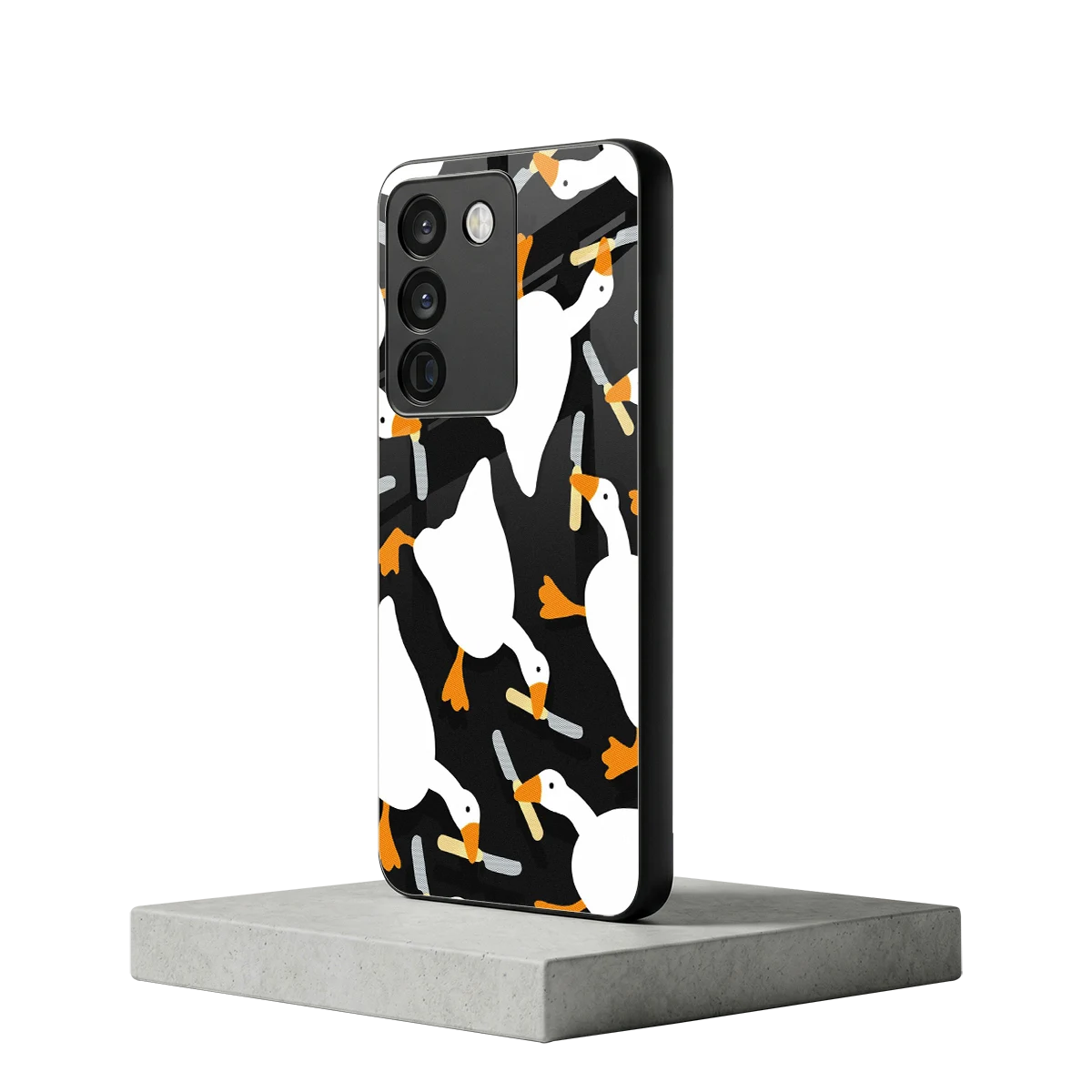 Quack Attack vivo y200 5g mobile cover | shockproof glass phone case