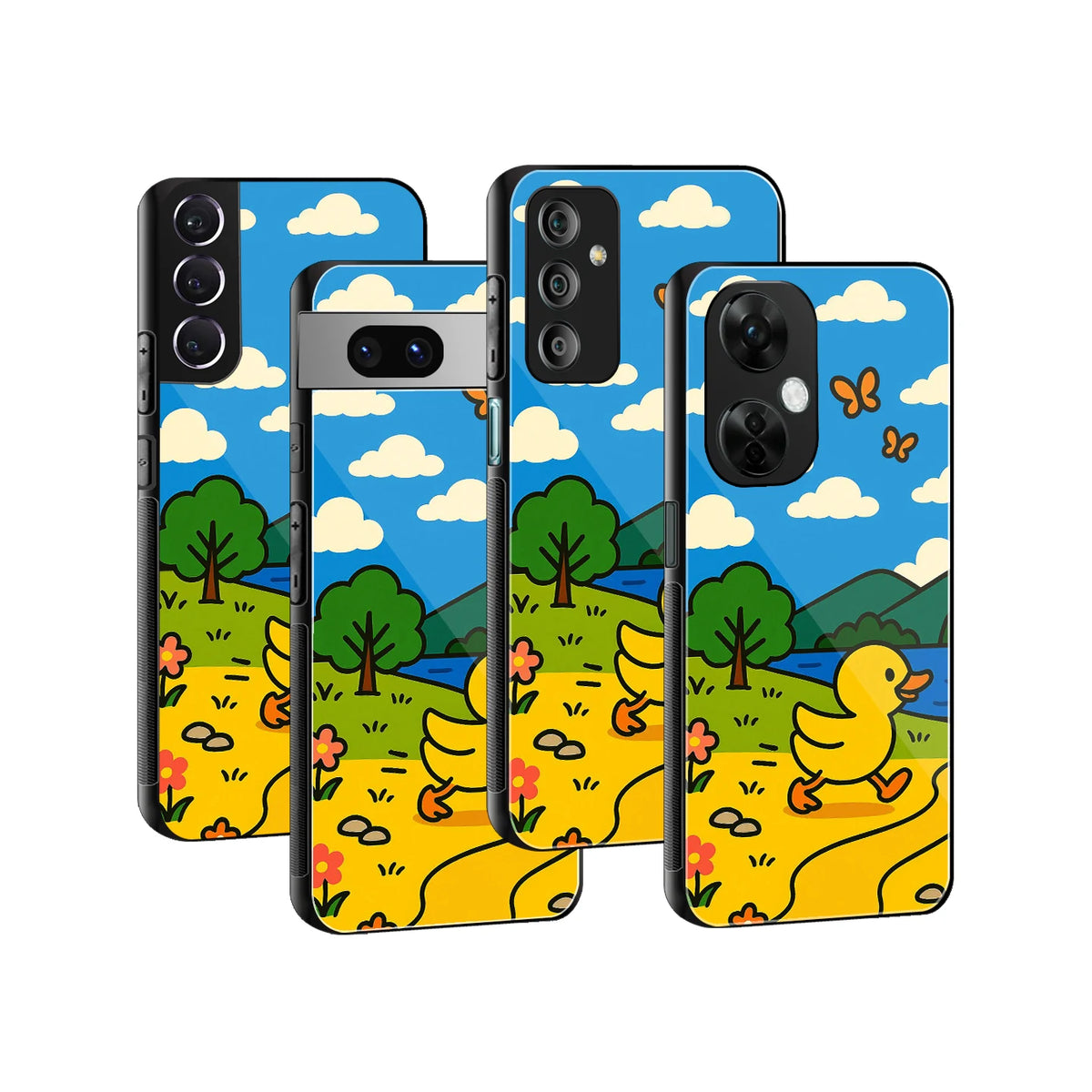 Stylish Glass Back Case for All Smartphones iPhone, Samsung, OnePlus, Pixel, Redmi, Oppo, Vivo, Motorola