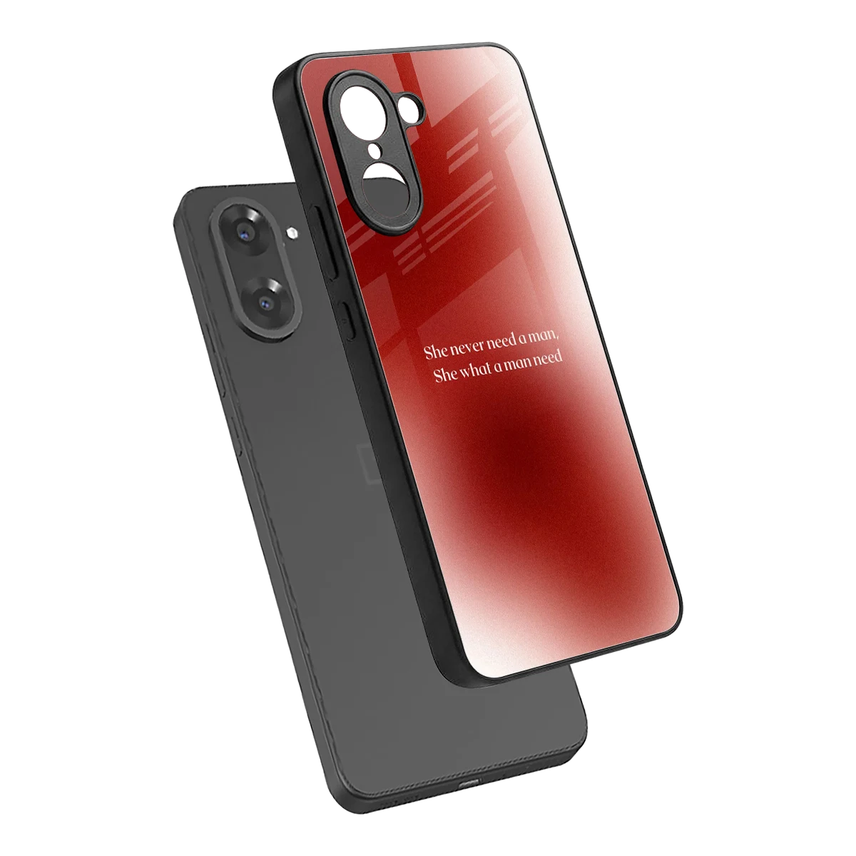 Queen Energy sleek oneplus nord ce5 5g cover with tempered glass back and TPU edges