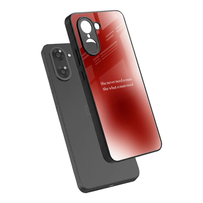 Queen Energy sleek oneplus nord ce5 5g cover with tempered glass back and TPU edges