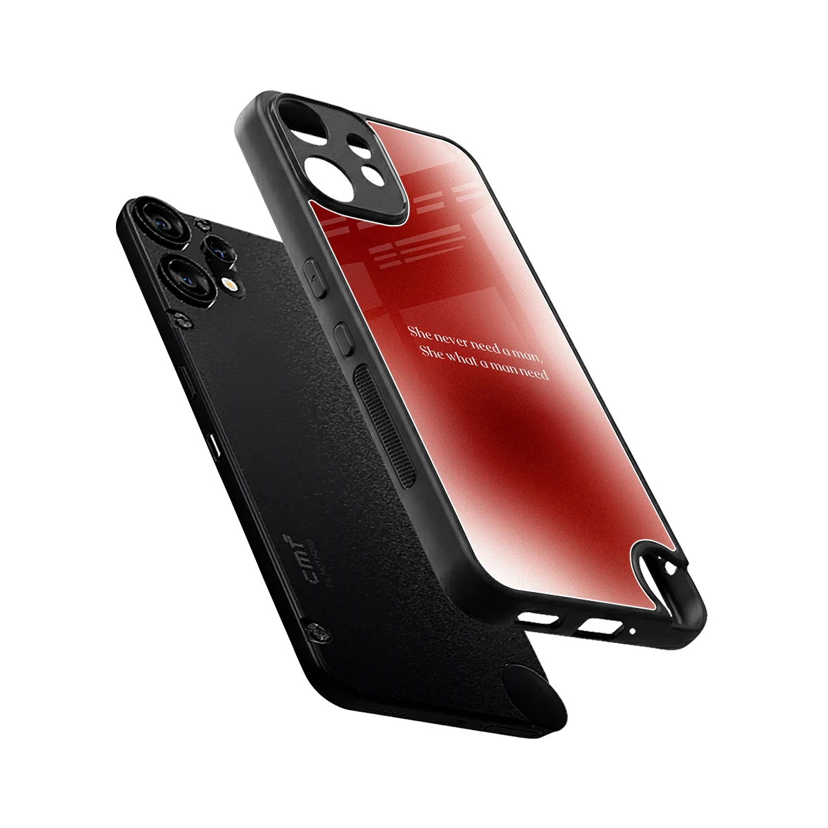 Queen Energy sleek cmf nothing phone 2 pro cover with tempered glass back and TPU edges