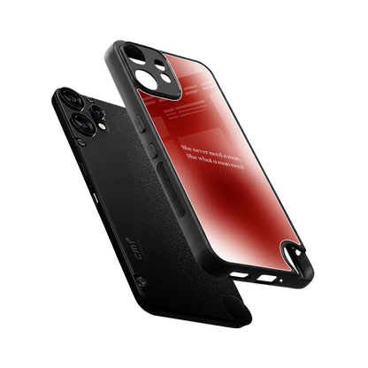 Queen Energy sleek cmf nothing phone 2 pro cover with tempered glass back and TPU edges