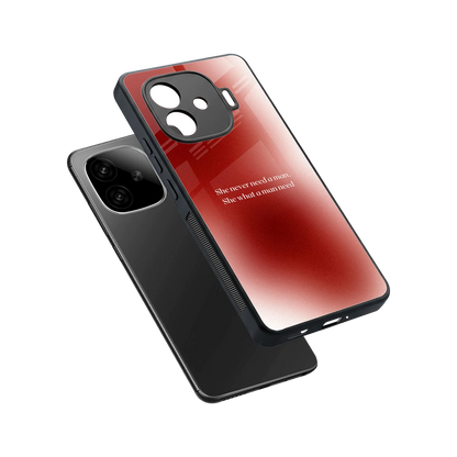 Queen Energy sleek iqoo neo 10r 5g cover with tempered glass back and TPU edges