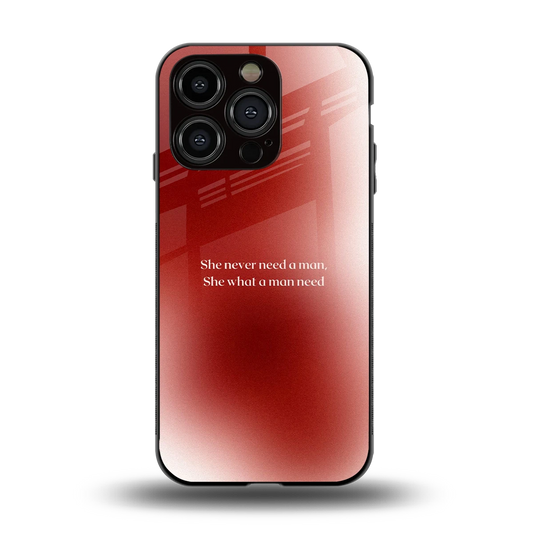 Queen Energy back phone cover | glass case for iphone 13 pro