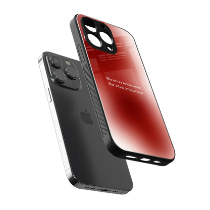 Queen Energy sleek iphone 13 pro cover with tempered glass back and TPU edges