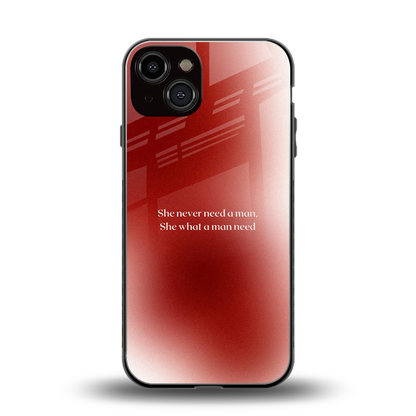 Queen Energy back phone cover | glass case for iphone 13